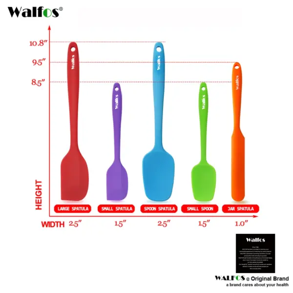 Walfos Silicone Spatula Set — 5 Pieces Walfos Silicone Spatula Set — 5 Pieces – photo 5