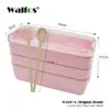 Walfos 900ml Three-Tier Bento Lunch Box Walfos 900ml Three-Tier Bento Lunch Box