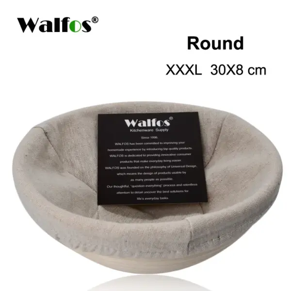 Walfos Rattan Bread Proofing Basket With Liner Walfos Rattan Bread Proofing Basket with Liner – photo 15