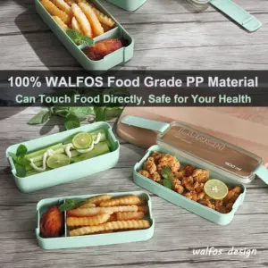 Walfos 900ml Three-Tier Bento Lunch Box