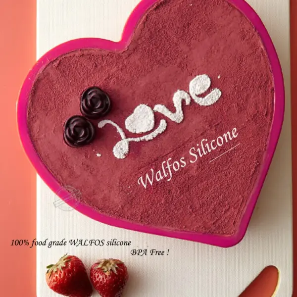 Walfos Heart-Shaped Silicone Cake Mold Walfos Heart-Shaped Silicone Cake Mold