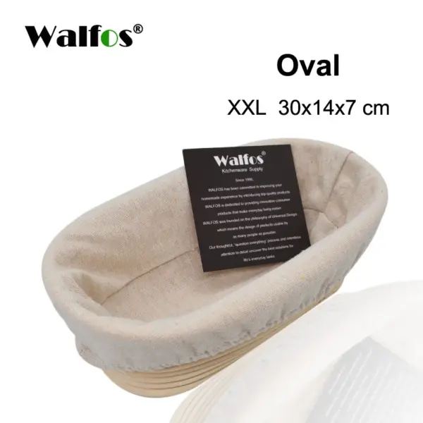 Walfos Rattan Bread Proofing Basket With Liner Walfos Rattan Bread Proofing Basket with Liner – photo 11
