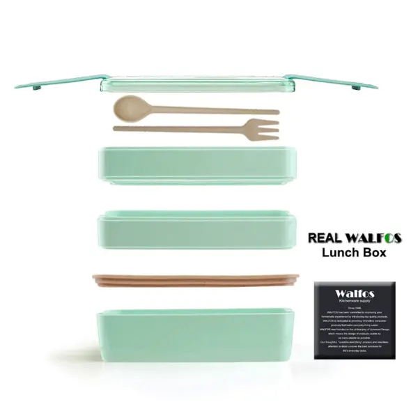 Walfos 900ml Three-Tier Bento Lunch Box Walfos 900ml Three-Tier Bento Lunch Box