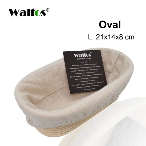 Walfos Rattan Bread Proofing Basket With Liner Walfos Rattan Bread Proofing Basket with Liner – photo 8