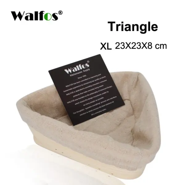 Walfos Rattan Bread Proofing Basket With Liner Walfos Rattan Bread Proofing Basket with Liner – photo 12