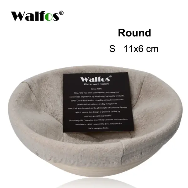 Walfos Rattan Bread Proofing Basket With Liner Walfos Rattan Bread Proofing Basket with Liner