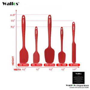 Walfos Silicone Spatula Set — 5 Pieces – photo 3