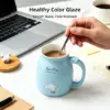 Walfos 450ml Ceramic Cat Mug with Lid & Spoon Walfos 450ml Ceramic Cat Mug with Lid & Spoon