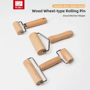 Walfos Beech Wood Pastry Roller Walfos Beech Wood Pastry Roller