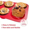 Walfos Six-Cup Jumbo Silicone Muffin Pan Walfos Six-Cup Jumbo Silicone Muffin Pan