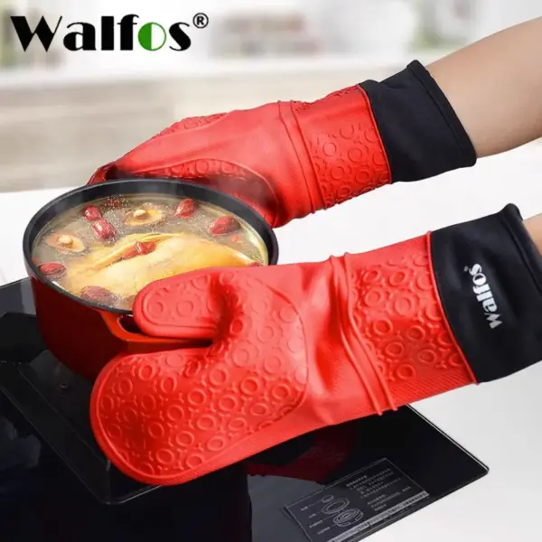 Walfos Long Silicone Oven Mitts — Pair Walfos Long Silicone Oven Mitts — Pair