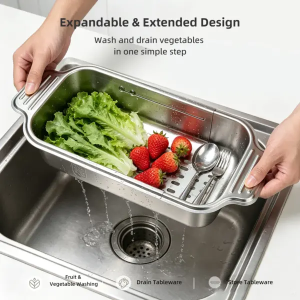 Walfos Stainless Steel Sink Colander Walfos Stainless Steel Sink Colander