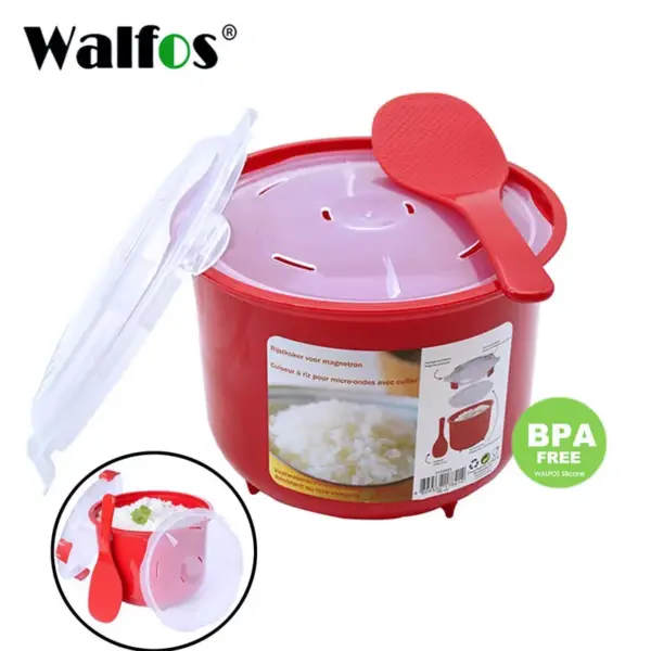 Walfos 2.6L Microwave Rice Cooker & Steamer Walfos 2.6L Microwave Rice Cooker & Steamer – photo 3