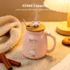 Walfos 450ml Ceramic Cat Mug with Lid & Spoon Walfos 450ml Ceramic Cat Mug with Lid & Spoon