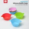 Walfos Silicone Muffin Cups with Handles — 12 Pieces Walfos Silicone Muffin Cups with Handles — 12 Pieces
