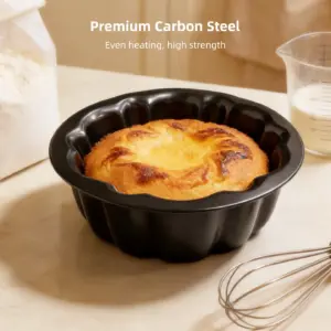 Walfos Mini Fluted Carbon Steel Cake Pan