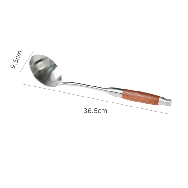 Walfos Stainless Steel Cooking Utensils with Wood Handles Walfos Stainless Steel Cooking Utensils with Wood Handles