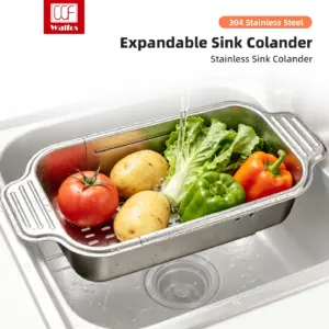 Walfos Stainless Steel Sink Colander Walfos Stainless Steel Sink Colander