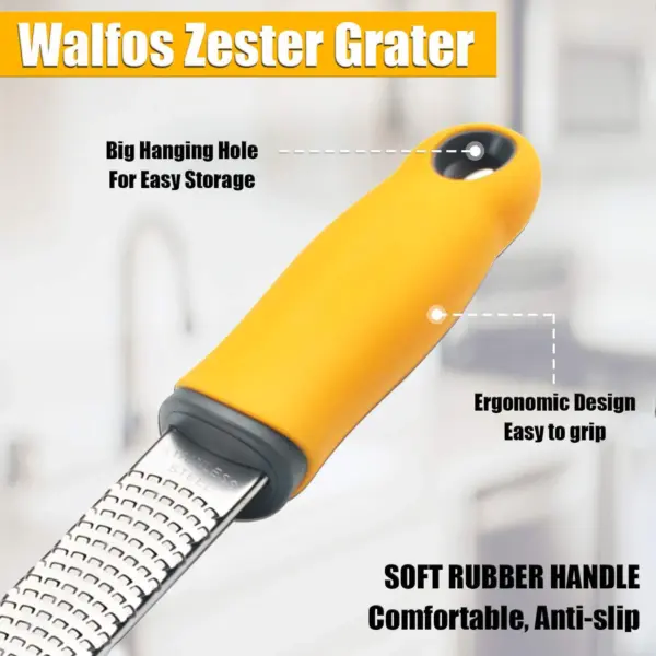 Walfos Stainless Steel Zester & Grater Walfos Stainless Steel Zester & Grater