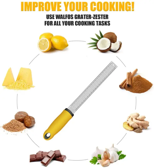 Walfos Stainless Steel Zester & Grater Walfos Stainless Steel Zester & Grater