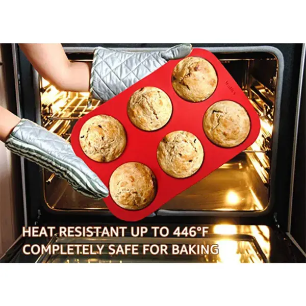 Walfos Six-Cup Jumbo Silicone Muffin Pan Walfos Six-Cup Jumbo Silicone Muffin Pan
