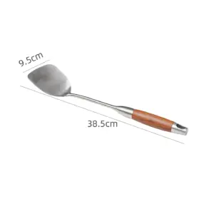 Walfos Stainless Steel Cooking Utensils with Wood Handles Walfos Stainless Steel Cooking Utensils with Wood Handles