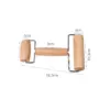 Walfos Beech Wood Pastry Roller Walfos Beech Wood Pastry Roller