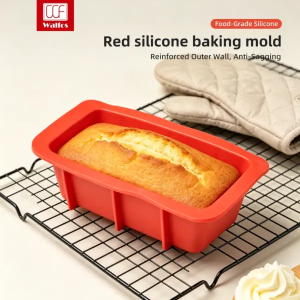 Walfos Mini Silicone Loaf Pans — 4 Pieces