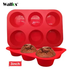 Walfos Six-Cup Jumbo Silicone Muffin Pan Walfos Six-Cup Jumbo Silicone Muffin Pan
